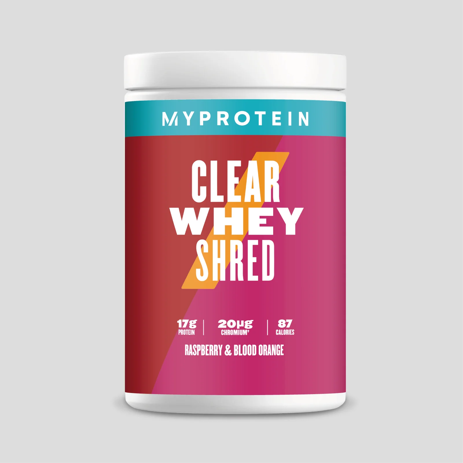 Clear Whey Shred - 20servings - Raspberry & Blood Orange Image 1