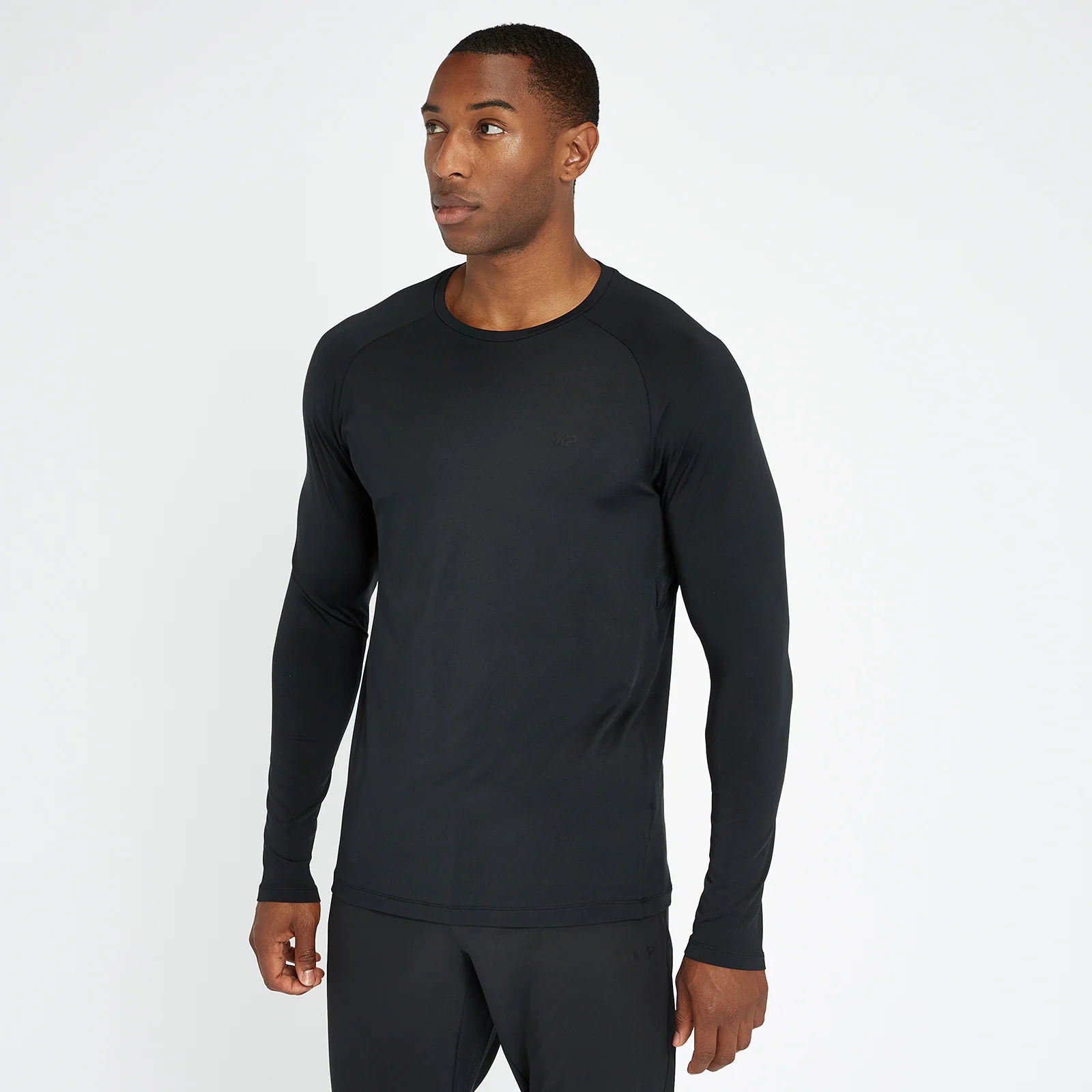 MP Men's Training Ultra Long Sleeve Top - Black - L Image 1