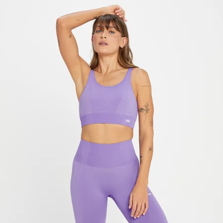MP Women's Tempo Tonal Seamless Sports Bra - Electric Lilac