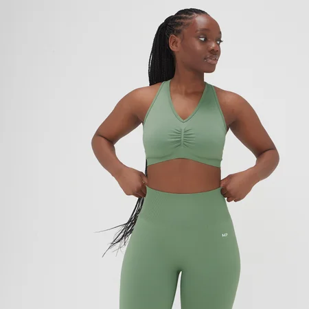 MP Women's Washed Seamless Bra - Washed Jade