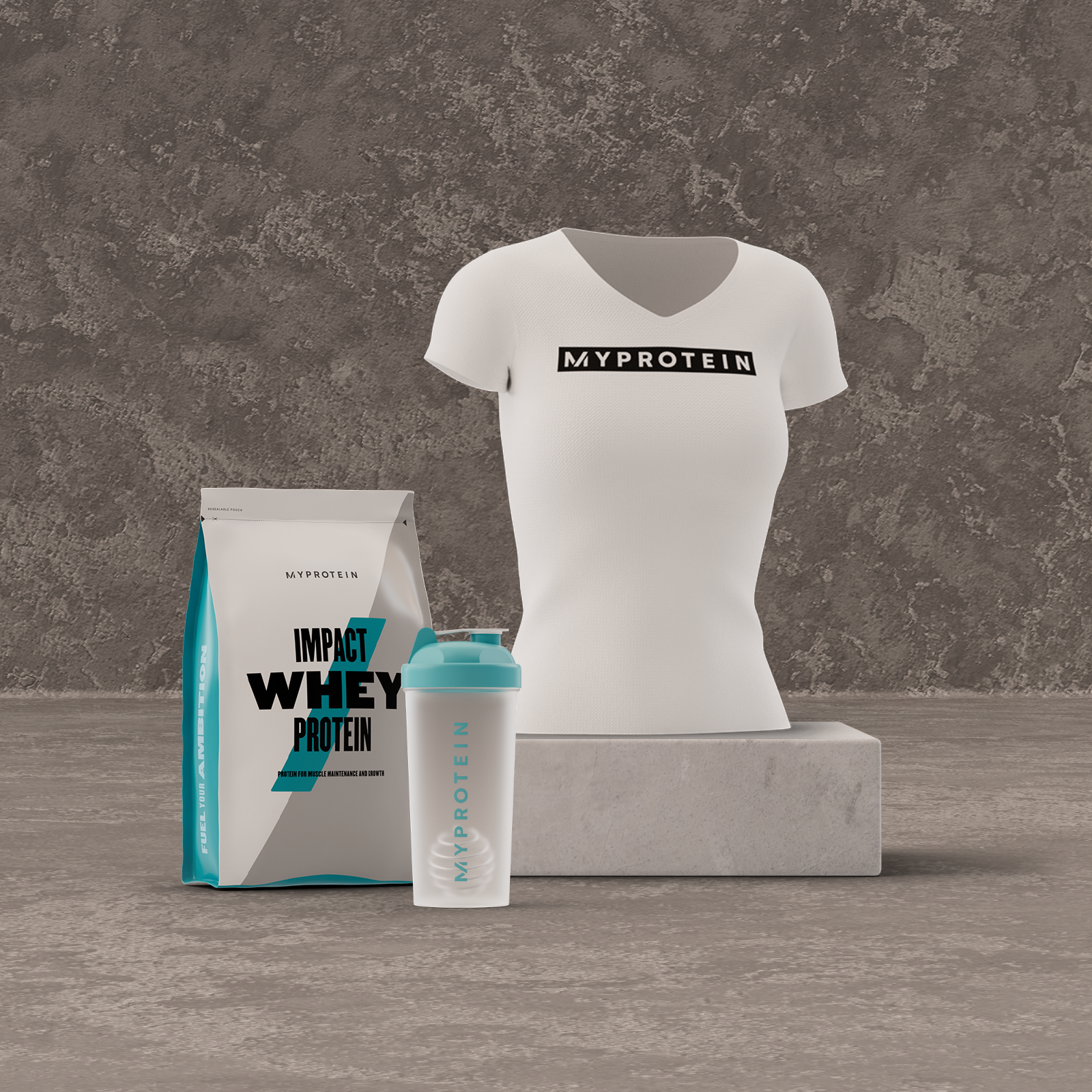 Whey Protein Starter Pack - White T-Shirt - XS - Strawberry Cream Image 1