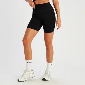 MP Women's Tempo Rib Seamless Shorts - Black - Size XS