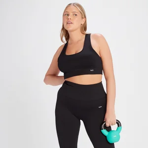 MP Women's Tempo Rib Seamless Bra - Black - Size XS