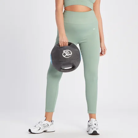 MP Women's Tempo Rib Seamless Leggings - Sage Grey