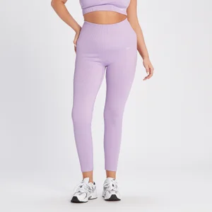 MP Women's Tempo Rib Seamless Leggings - Bright Lilac - Size XS