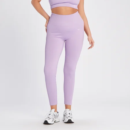 MP Women's Tempo Rib Seamless Leggings - Bright Lilac