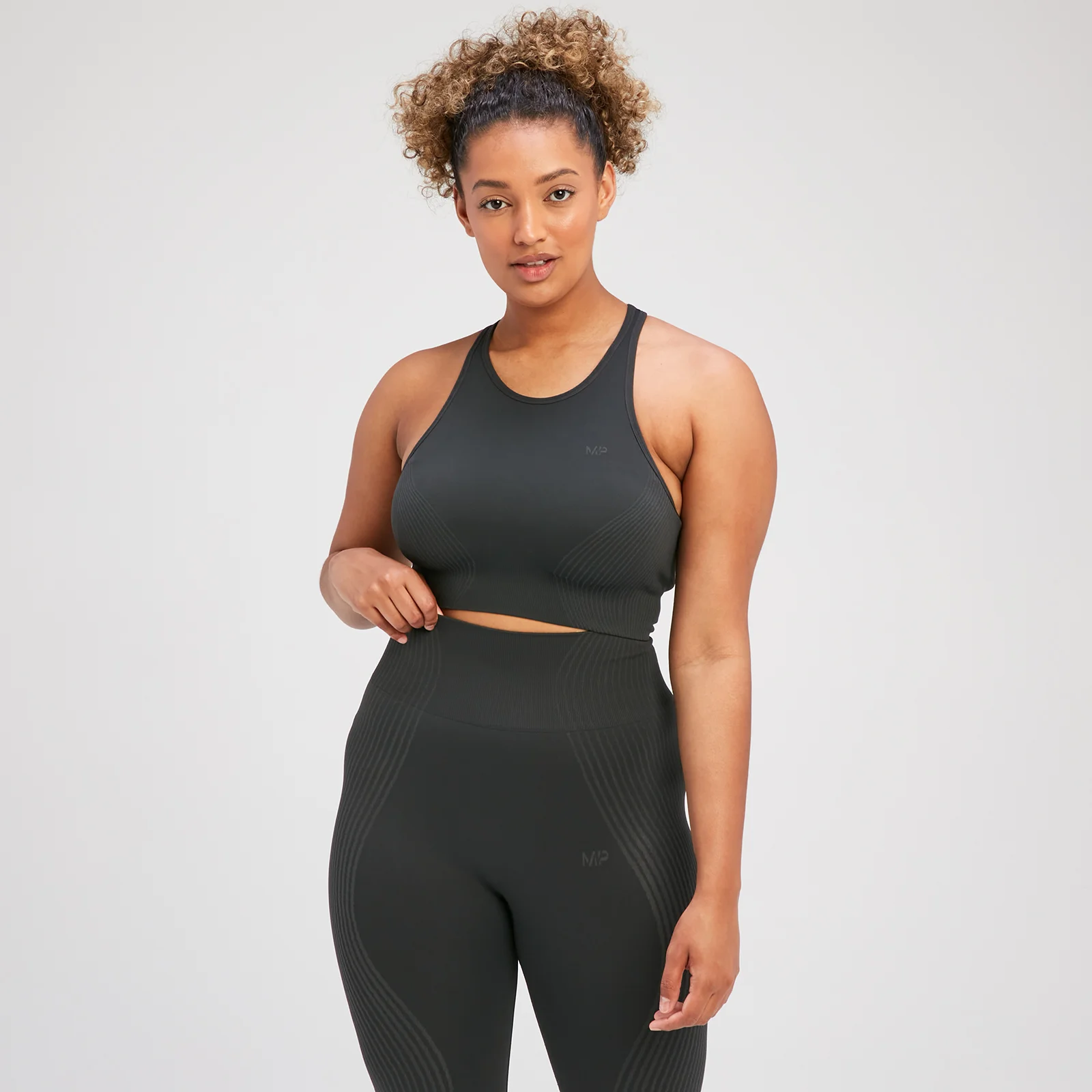 MP Women's Tempo Illusion Seamless Sports Bra - Black - XS Image 1