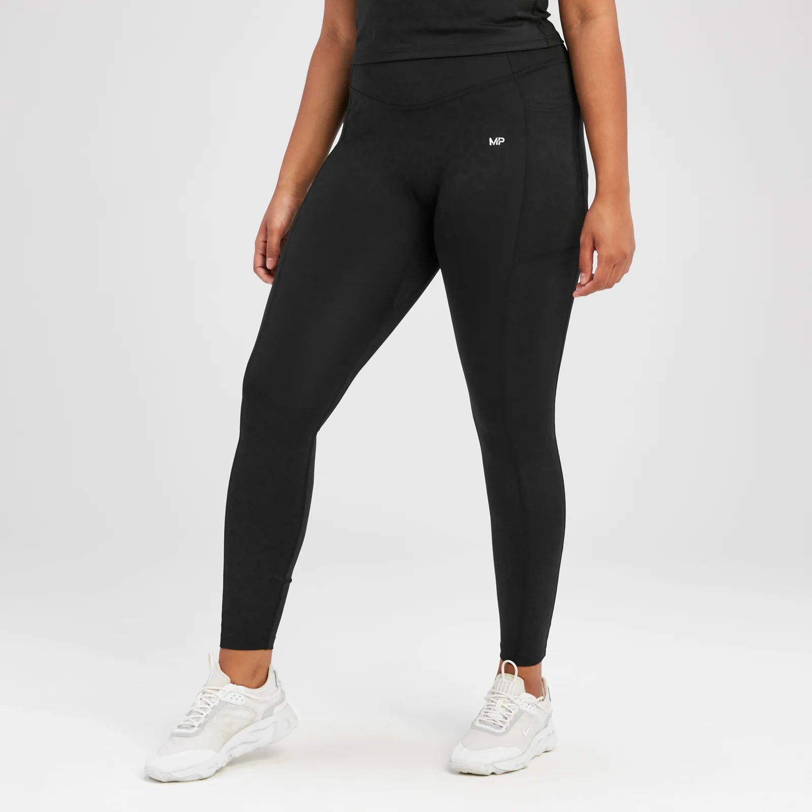 MP Women's Tempo Animal Print Leggings - Black - S Image 1