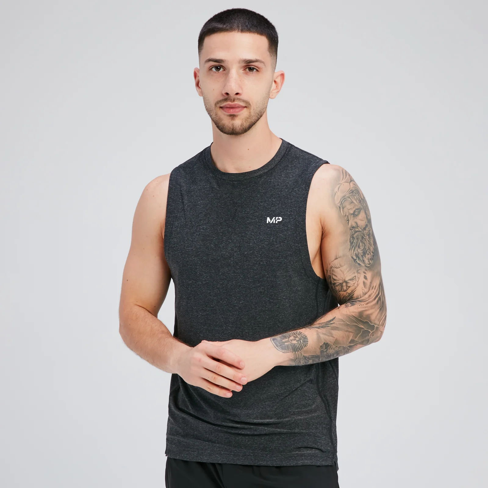 MP Men's Tempo Tank Top - Black Marl - XS Image 1
