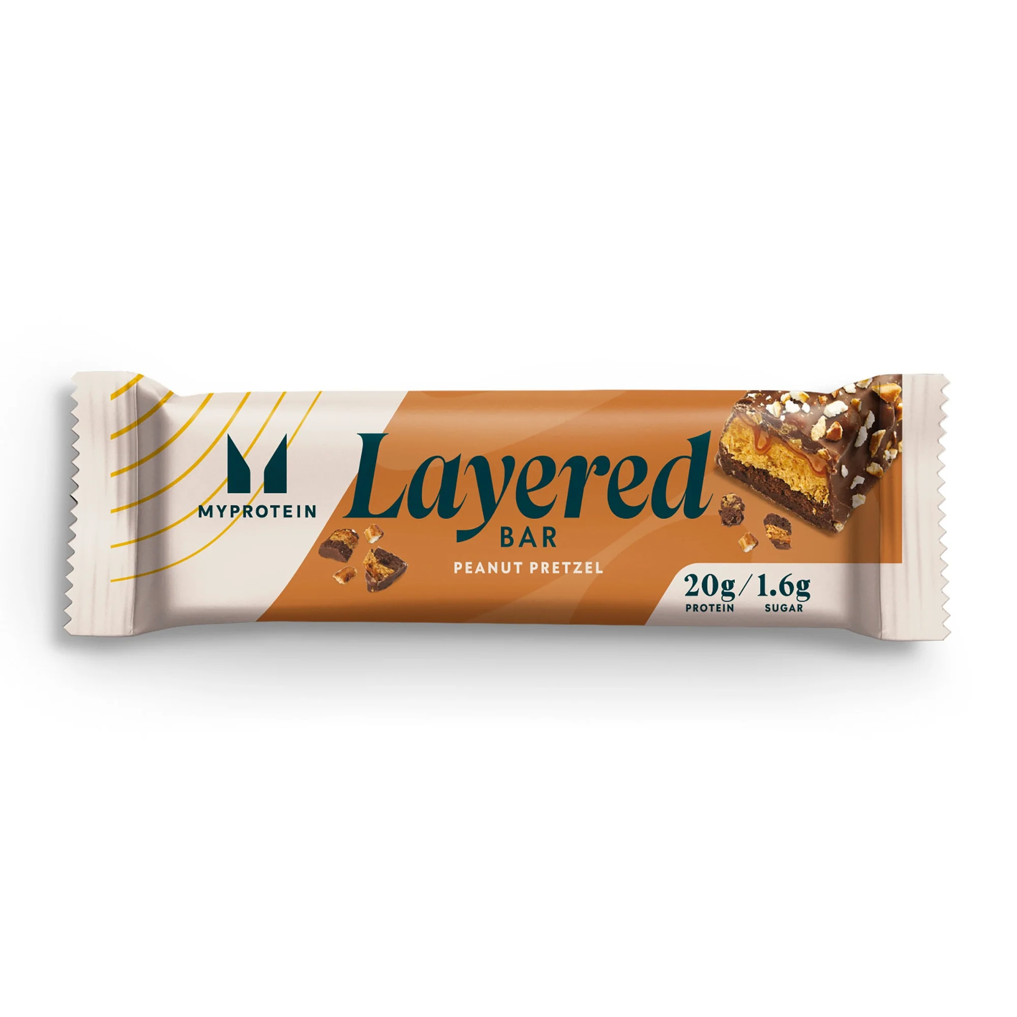 Layered Protein Bar - Peanut Pretzel - 6Bars Image 1