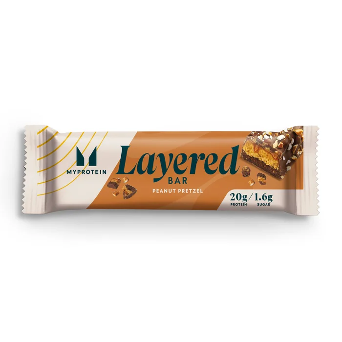 Layered Protein Bar - Peanut Pretzel