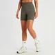 MP Women's Tempo Rib Seamless Shorts - Taupe Green