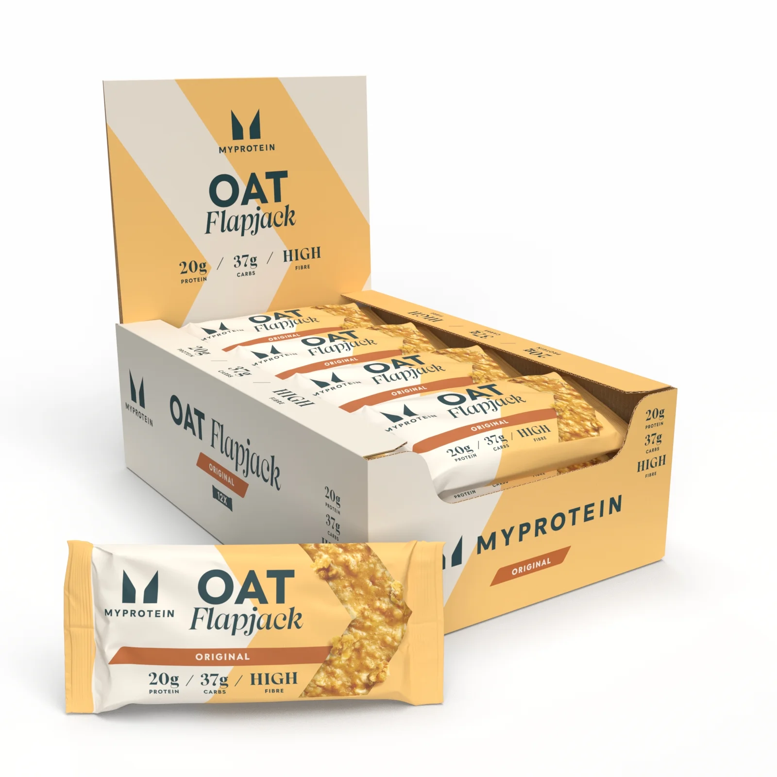 Protein Flapjack - 12 x 80g - Traditional Oat Image 1