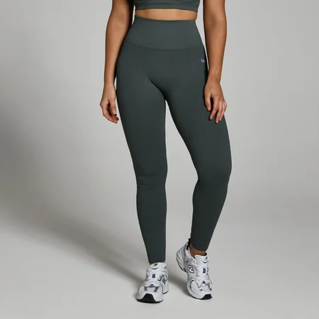 MP Women's Lifestyle Ribbed Leggings - Dark Shadow
