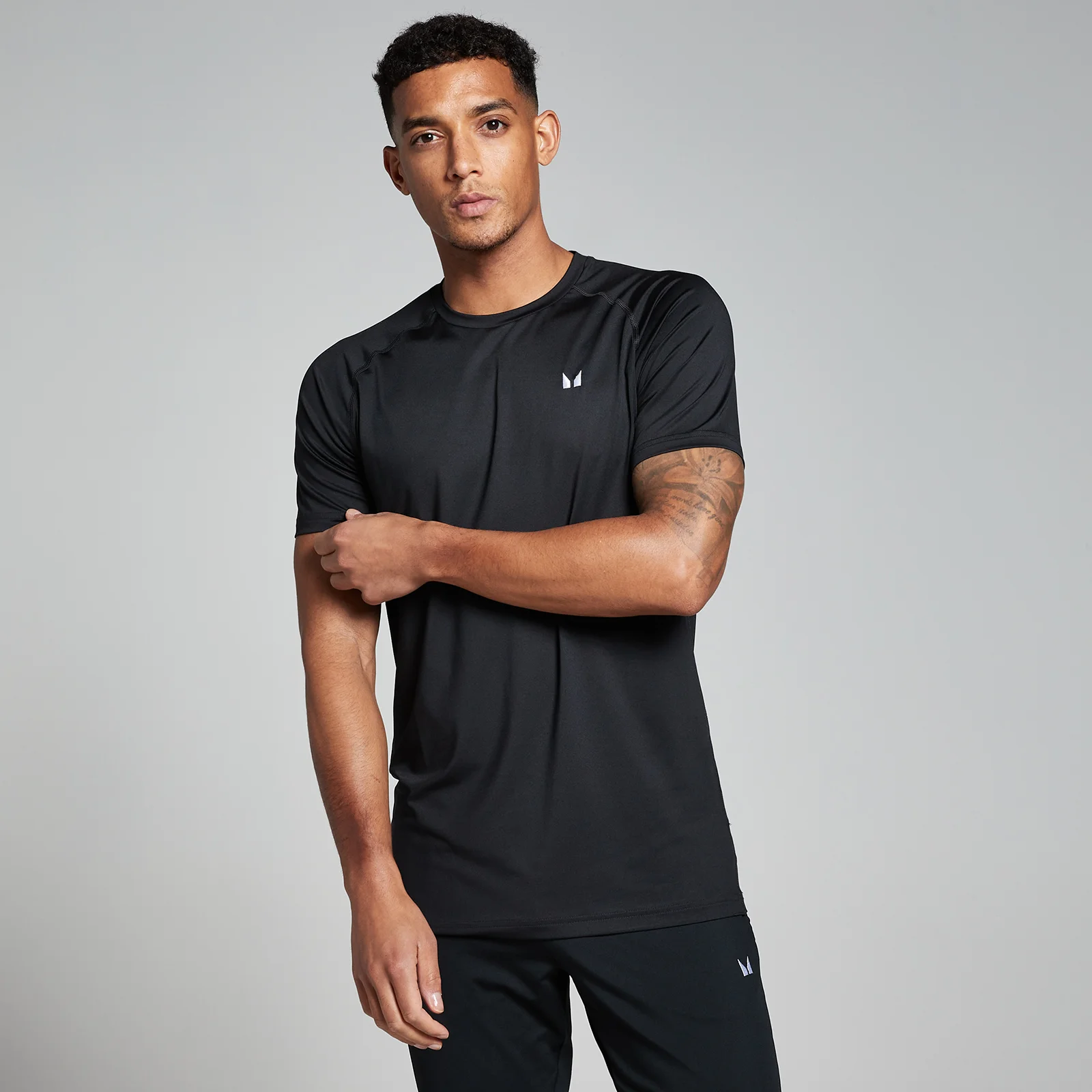 MP Men's Training Short Sleeve T-Shirt - Black - XS Image 1