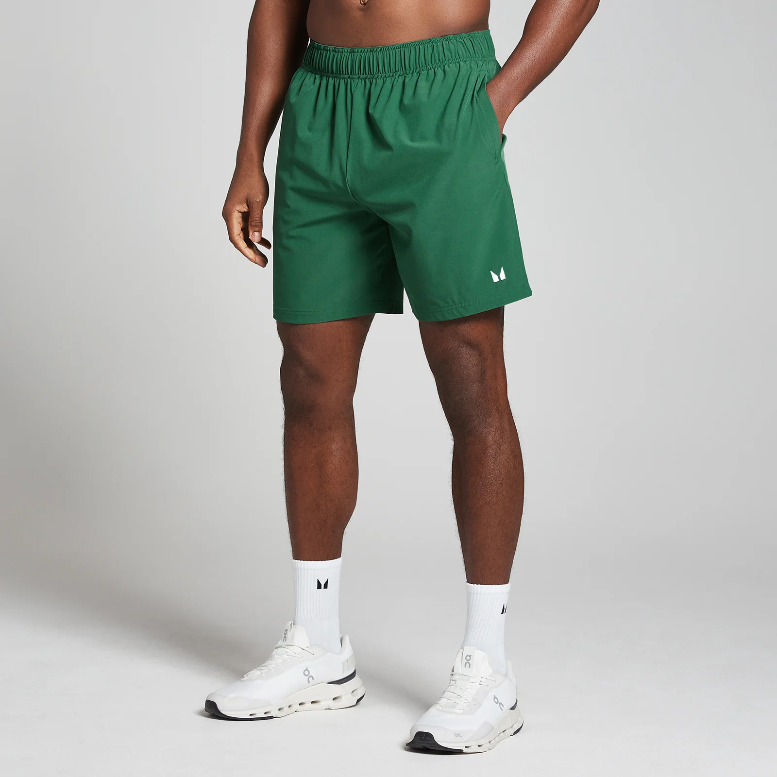 MP Men's Woven Training Shorts - Hunter Green - S Image 1