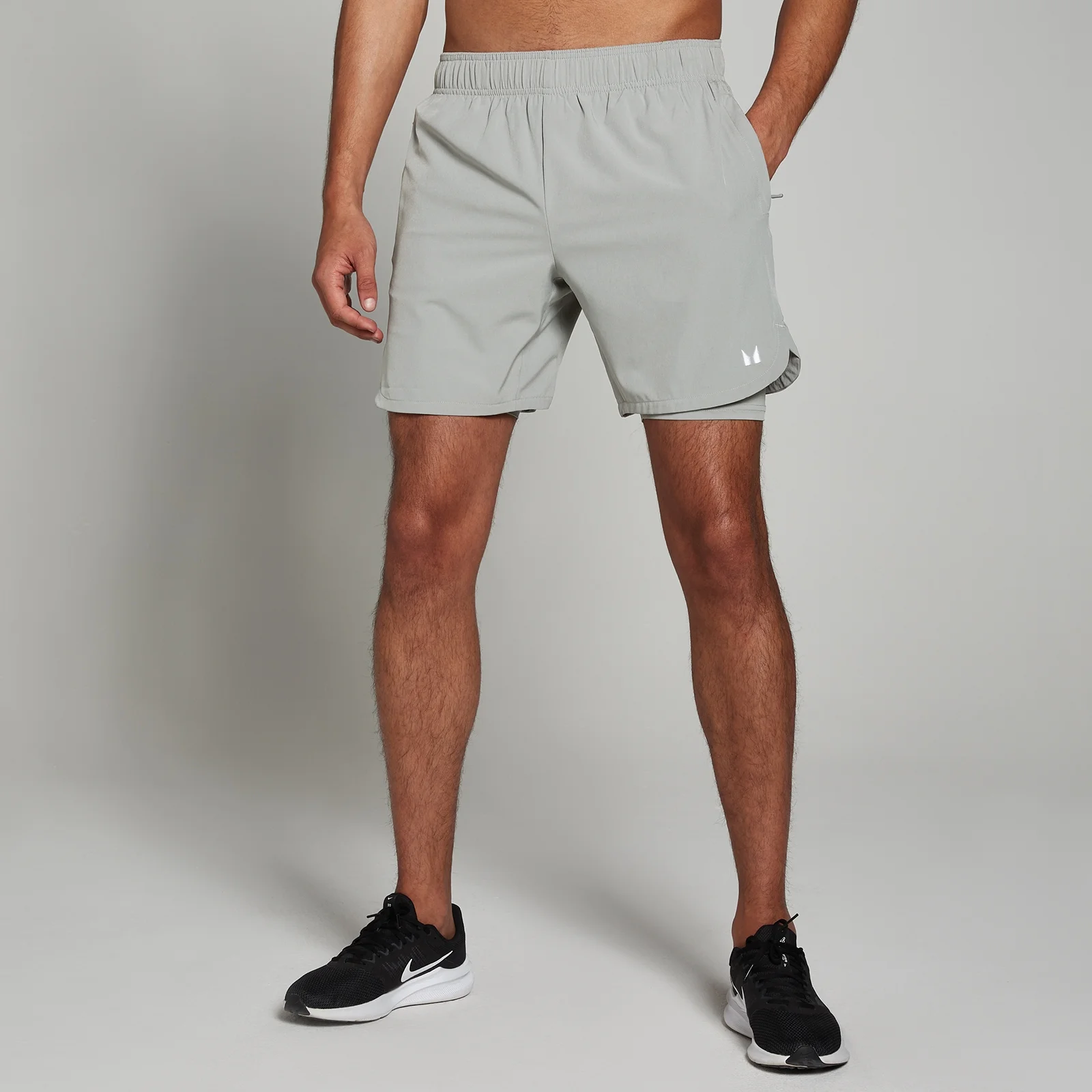 MP Men's 2-in-1 7" Training Shorts - Storm - S Image 1