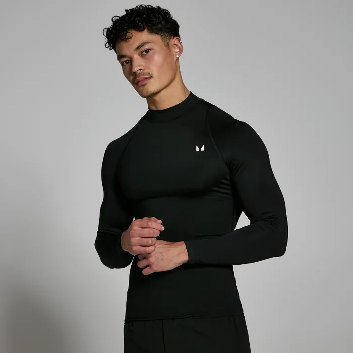 MP Men's Training High Neck Long Sleeve Baselayer - Black