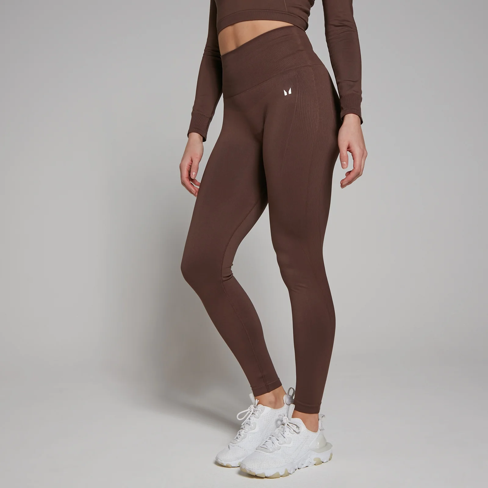 MP Women's Shape Seamless Leggings - Walnut - L Image 1