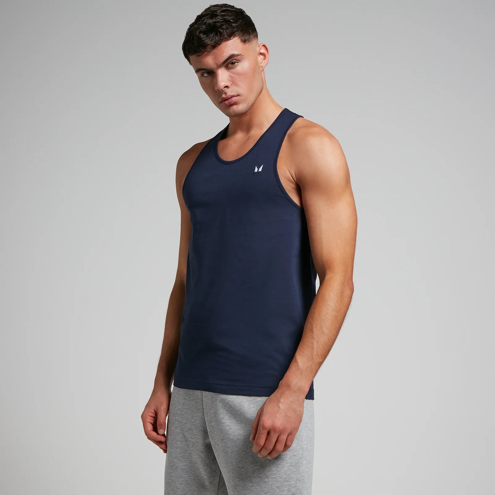 MP Men's Cotton Vest - Navy - M Image 1