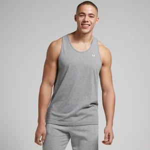 MP Men's Cotton Vest - Grey Marl - Size S