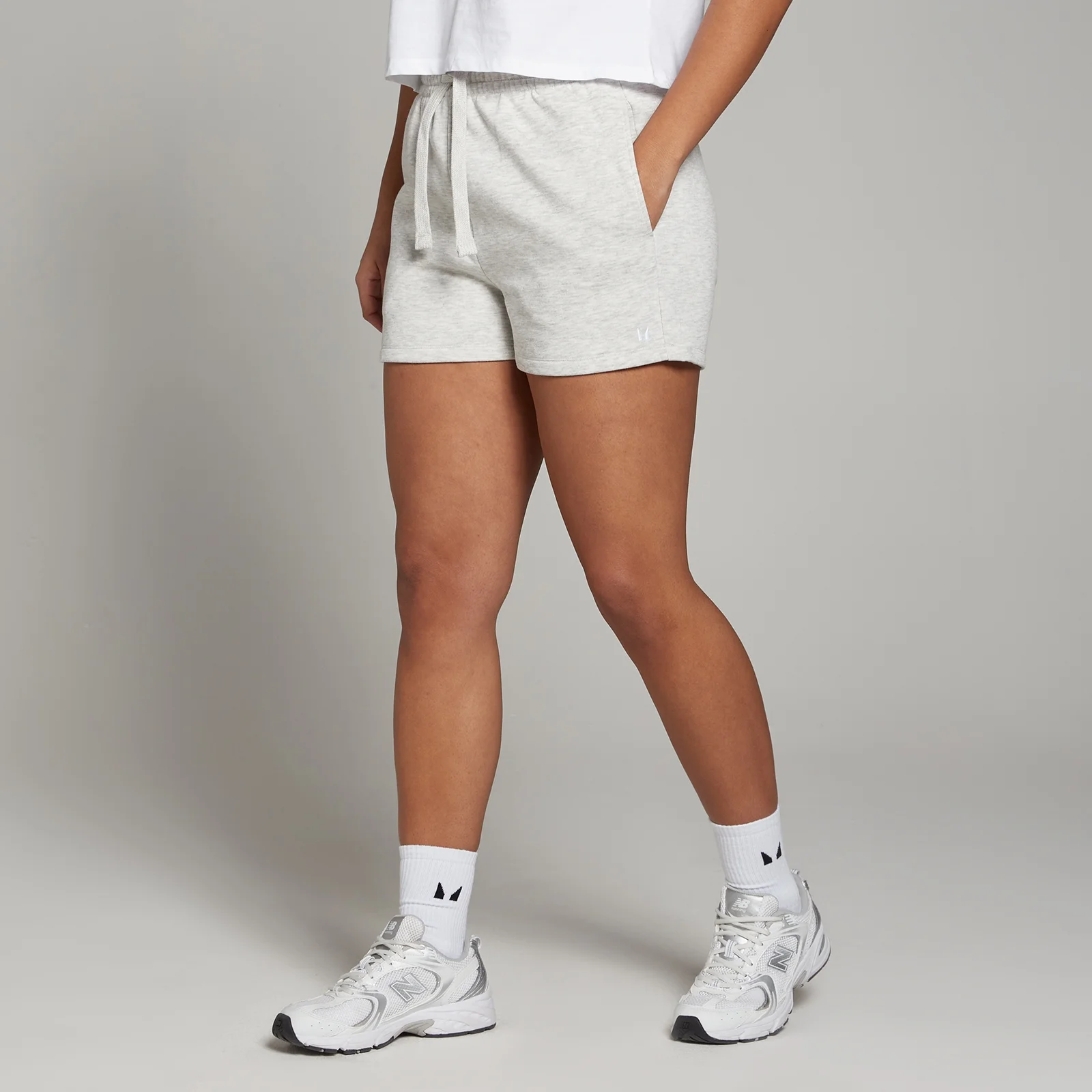 MP Women's Basics Sweatshorts - Light Grey Mar - XS Image 1
