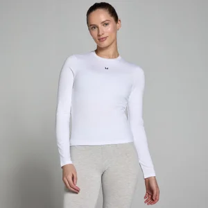MP Women's Basics Body Fit Long Sleeve T-Shirt - White - Size S