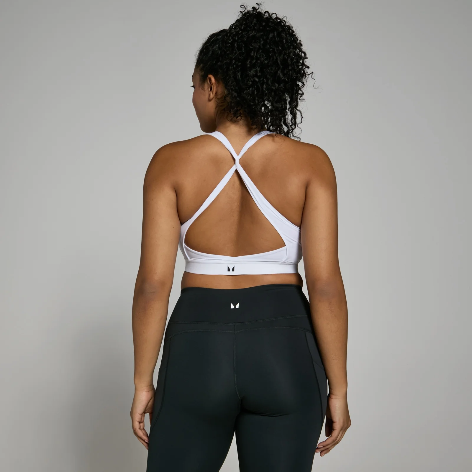 MP Women's Power Cross Back Sports Bra - White - XS Image 1