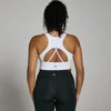 MP Women's Power Longline Sports Bra - White