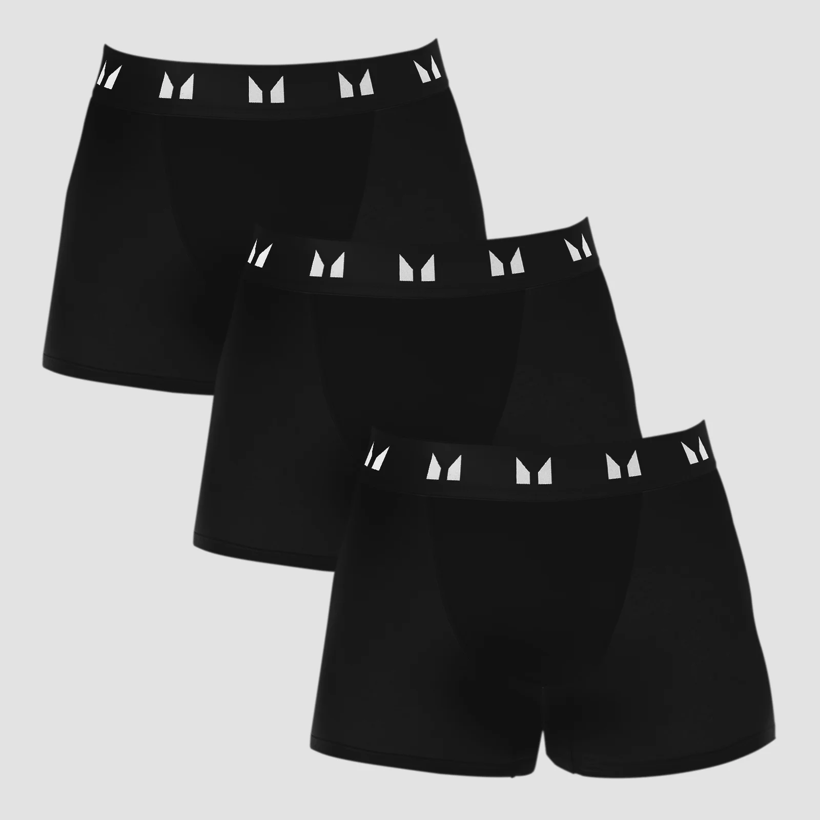 Men's Cotton Boxers (3 Pack) - Black - M Image 1