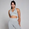 MP Women's Tempo Seamless Halter Neck Bra - Grey Marl