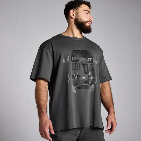 MP Origin Graphic T-Shirt - Washed Grey