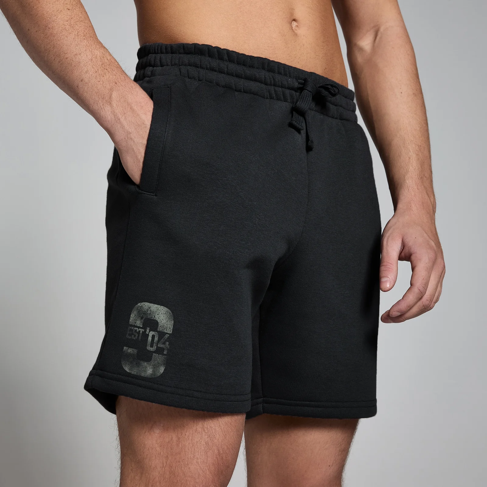 MP Men's Origin Graphic Sweatshorts - Black - S Image 1