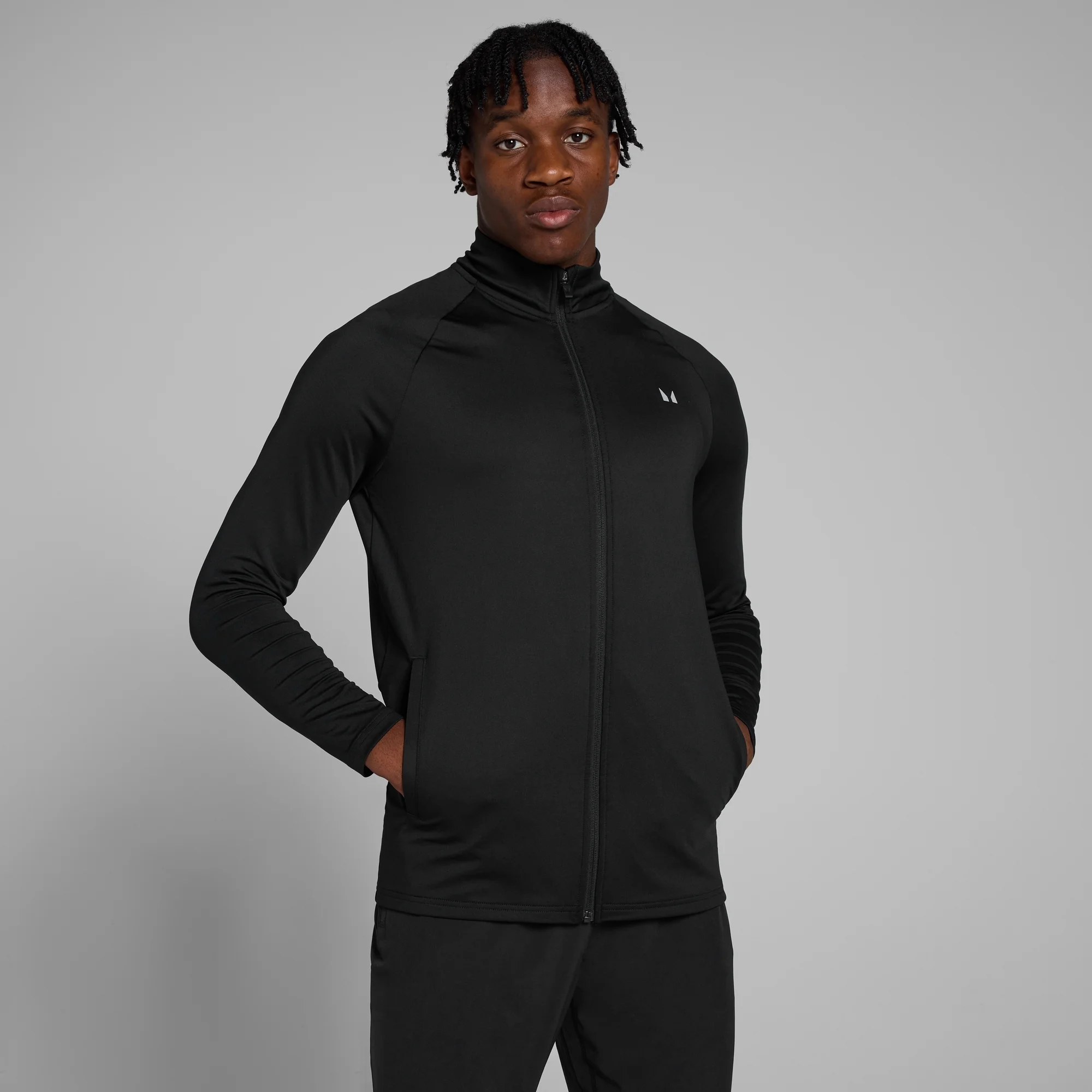 MP Men's Training Full Zip Track Top - Black - XS Image 1