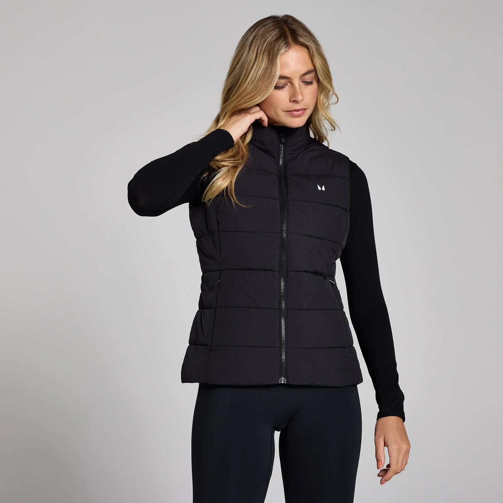 MP Women's Lightweight Puffer Gilet - Black - S Image 1