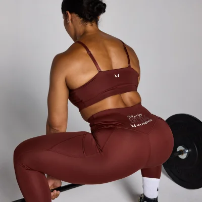 MP Women's Origin Graphic Training Leggings - Firebrick - S Image 6