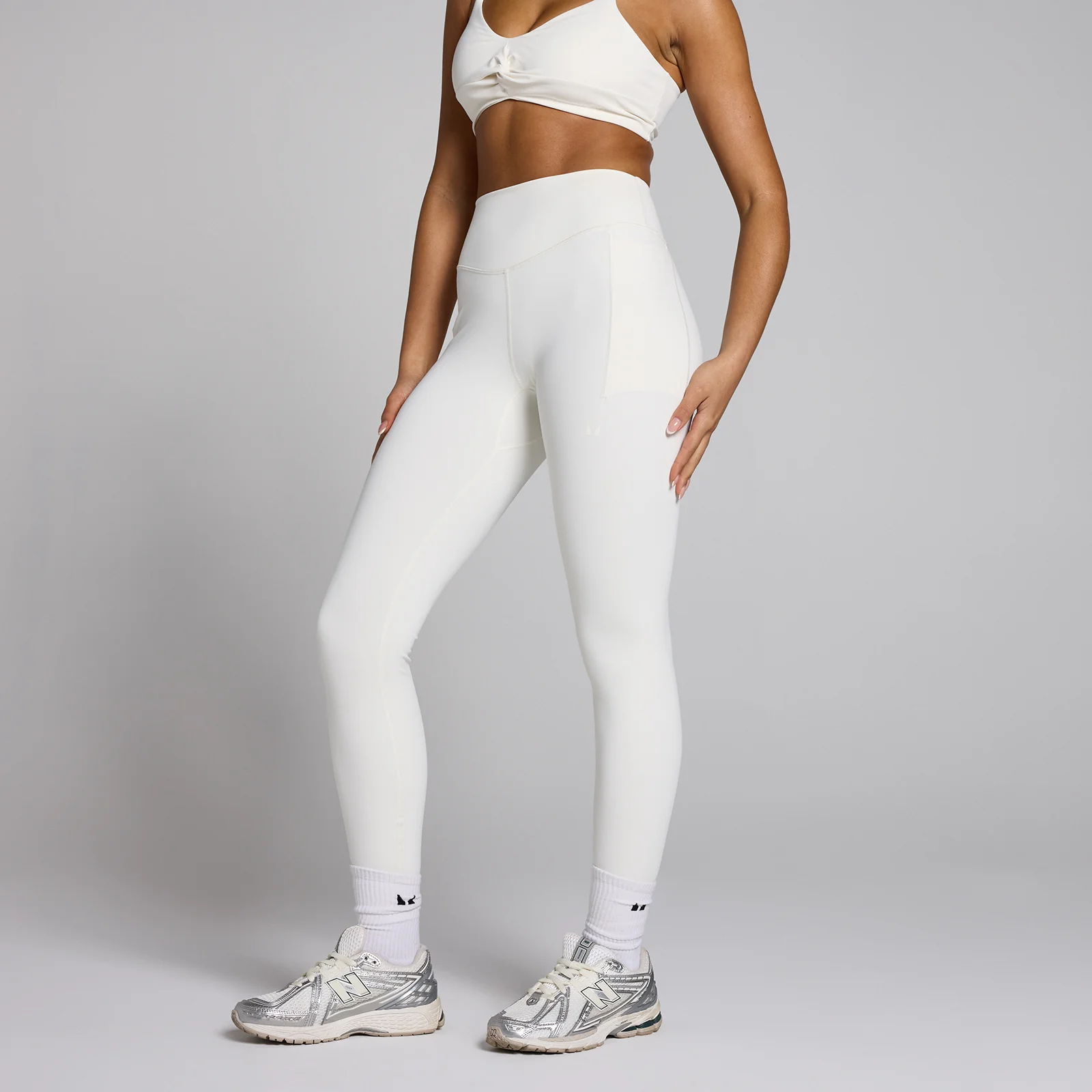 MP Women's Tempo Sculpt Training Leggings - Natural Cotton - XS Image 1