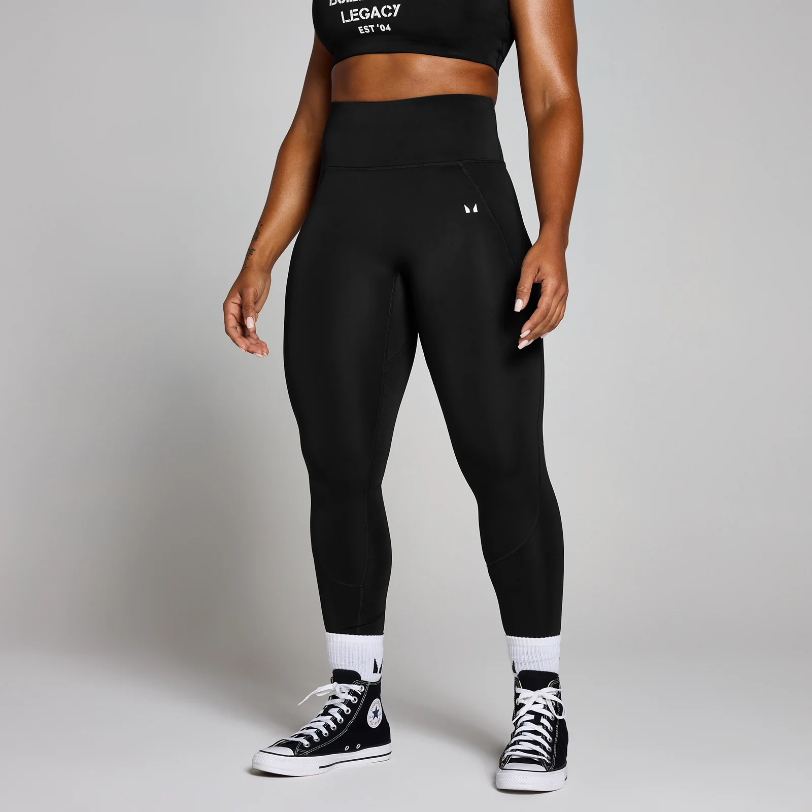 MP Women's Origin Graphic Training Leggings - Black - M Image 1