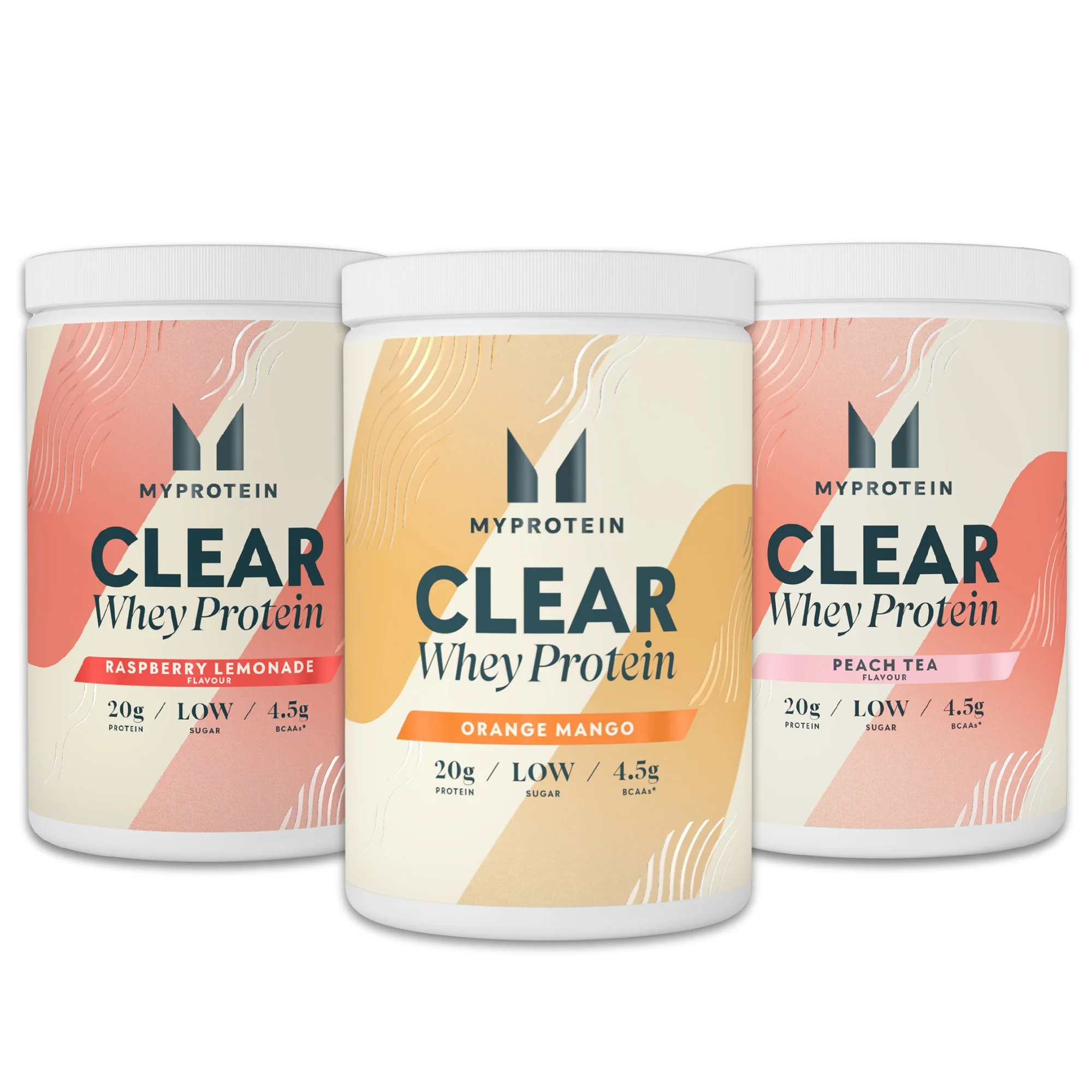 Clear Whey Isolate Mix & Match Triple Pack - Mojito - Peach Tea - Watermelon Image 1