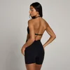 MP Women's Tempo Halterneck Open Back Sports Bra - Black
