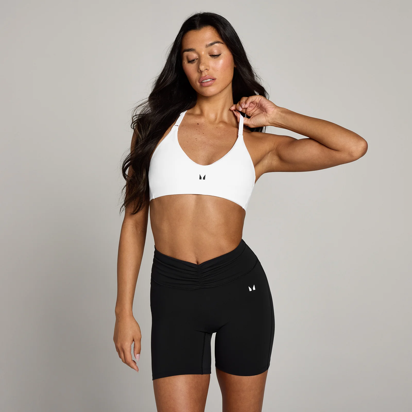 MP Women's Tempo Halterneck Open Back Sports Bra - White - XS Image 1