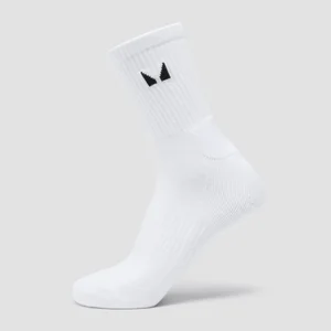 MP Unisex Crew Socks (1 Pack) - White - Size UK 9-11