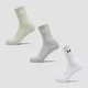 MP Unisex Crew Socks (3 Pack) - Grey/Matcha/White