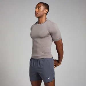 MP Men's Active Seamless Printed T-Shirt - Cool Grey - Size S