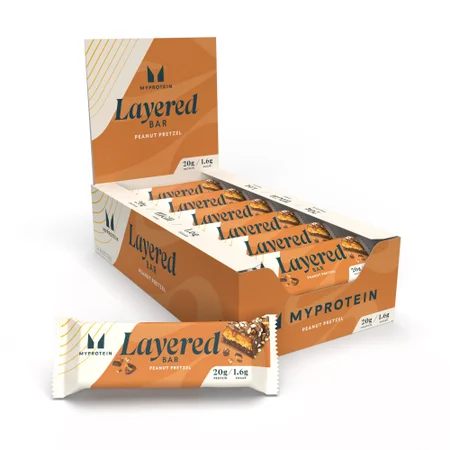 Layered Protein Bar - Peanut Pretzel