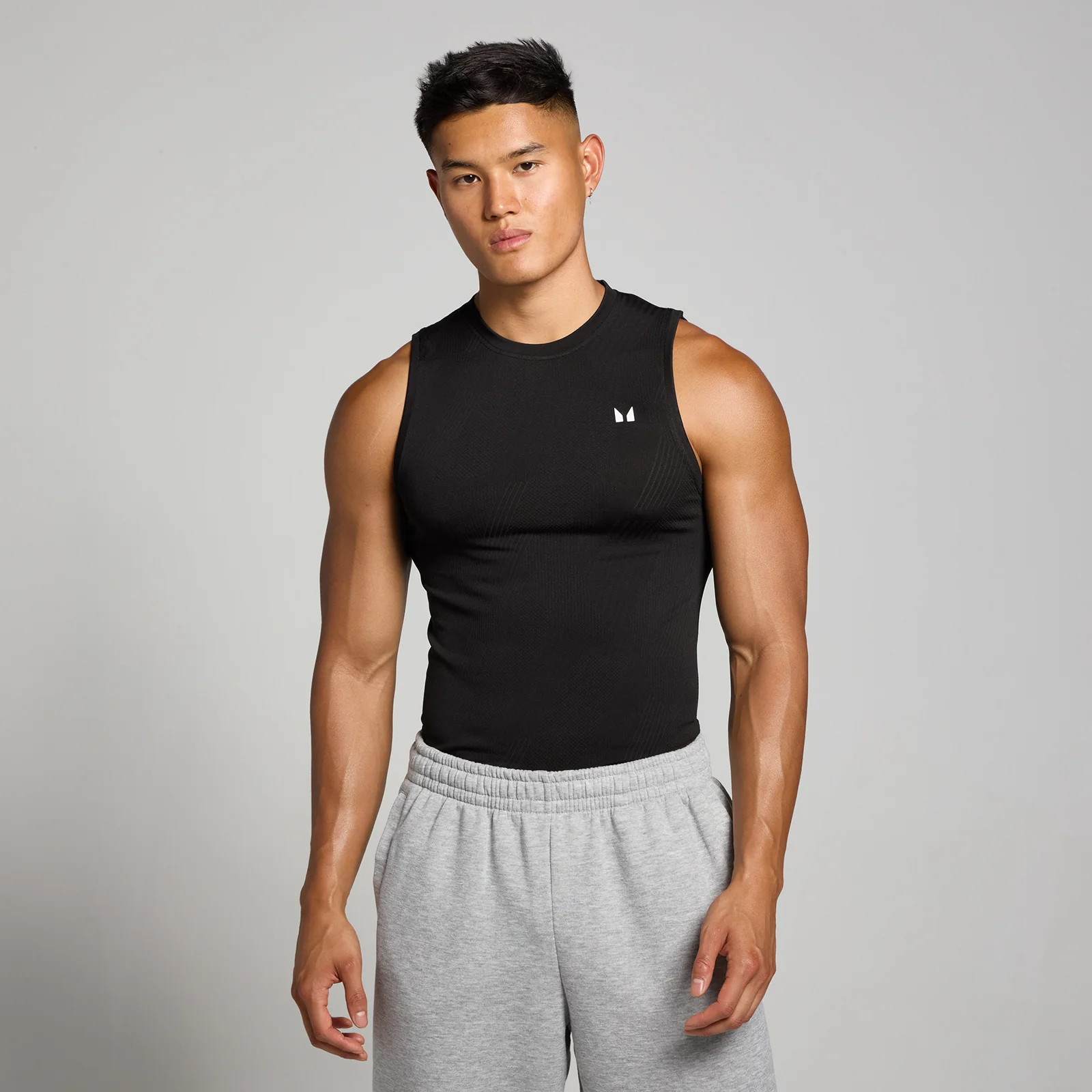 MP Men's Tempo Pillar Graphic Seamless Tank - Black - XS Image 1