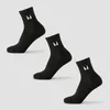 MP Running Ankle Socks (3 pack) - Black