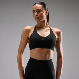 MP Women's Tempo Ultra Seamless Sports Bra - Black - Size M