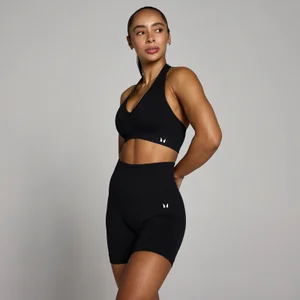 MP Women's Tempo Seamless Halter Neck Bra - Black - Size XS