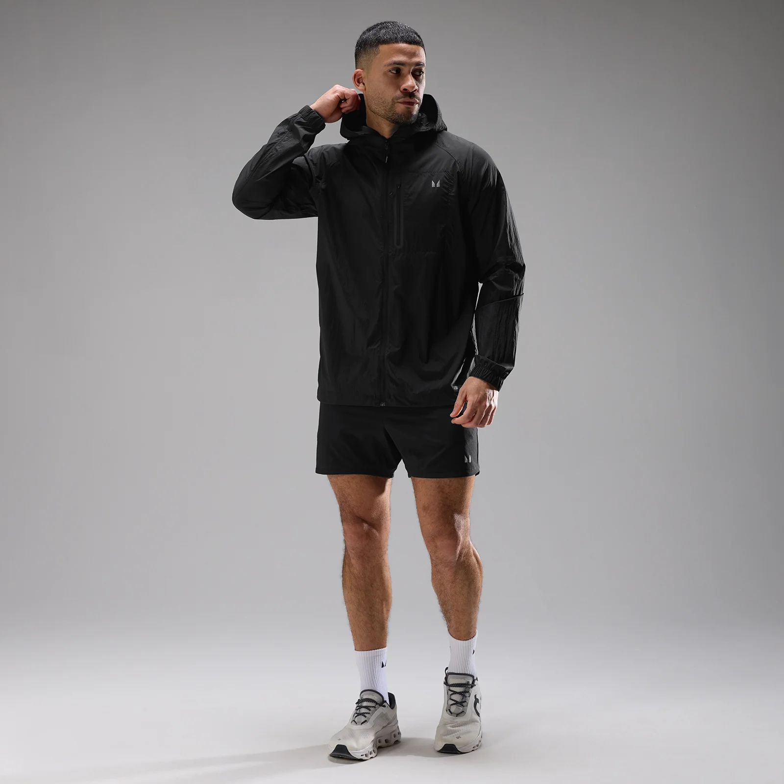 MP Men's Velocity Ultra Lightweight Packable Jacket - Black - XS Image 3